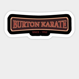 BURTON KARATE Sticker